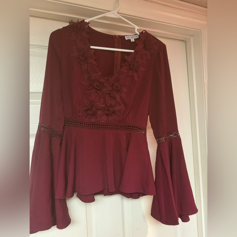 Two Sisters Bell Sleeve Top